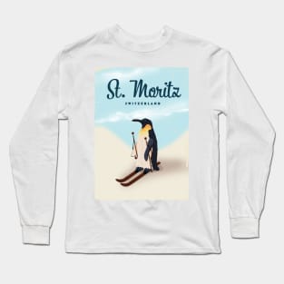 St. Moritz Switzerland ski Long Sleeve T-Shirt